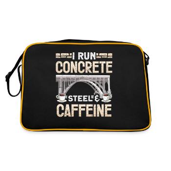 Bridge Construction and Bridge Engineer - Retro Bag - black/gold - Back