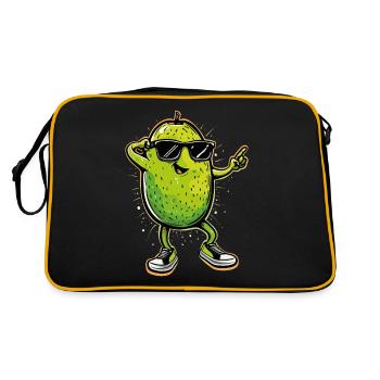 Kiwi Dabbing - Sac Retro - noir/or - Dos