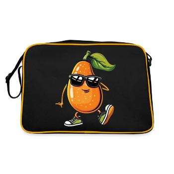 Papaya - Retro Bag - black/gold - Back