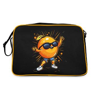 Orange - Retro Bag - black/gold - Back