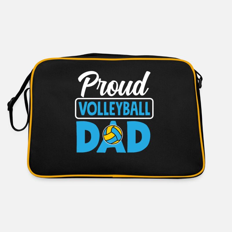 Lustiges Volleyball Geschenk Retro Tasche