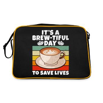 Coffee Gifts - Retro Tasche - Schwarz/Gold - Hinten