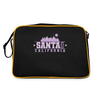 Santa Ana, une ville des États-Unis - Sac Retro - noir/or - Dos