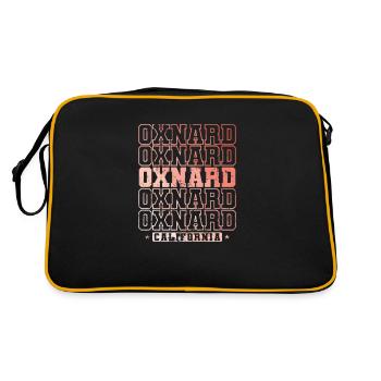 Oxnard, ville californienne aux États-Unis - Sac Retro - noir/or - Dos