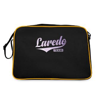 Laredo, une ville du Texas, aux États-Unis - Sac Retro - noir/or - Dos