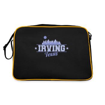 Irving, une ville du Texas, aux États-Unis - Sac Retro - noir/or - Dos