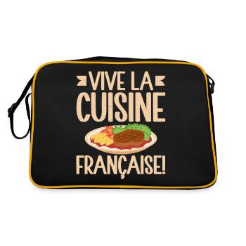 Cadeaux culinaires français - Sac Retro - noir/or - Dos