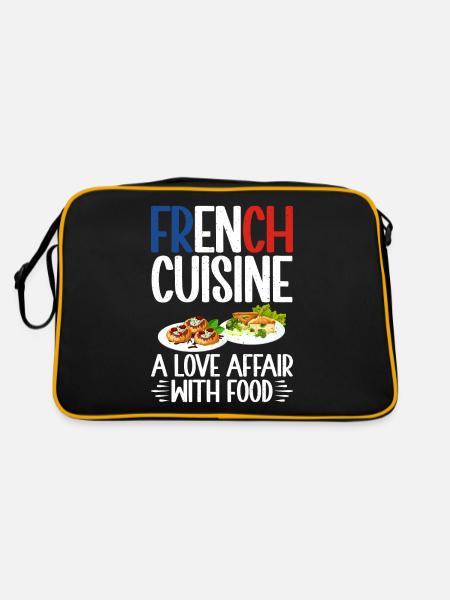 Cadeaux de cuisine française - Sac Retro - noir/or - Dos