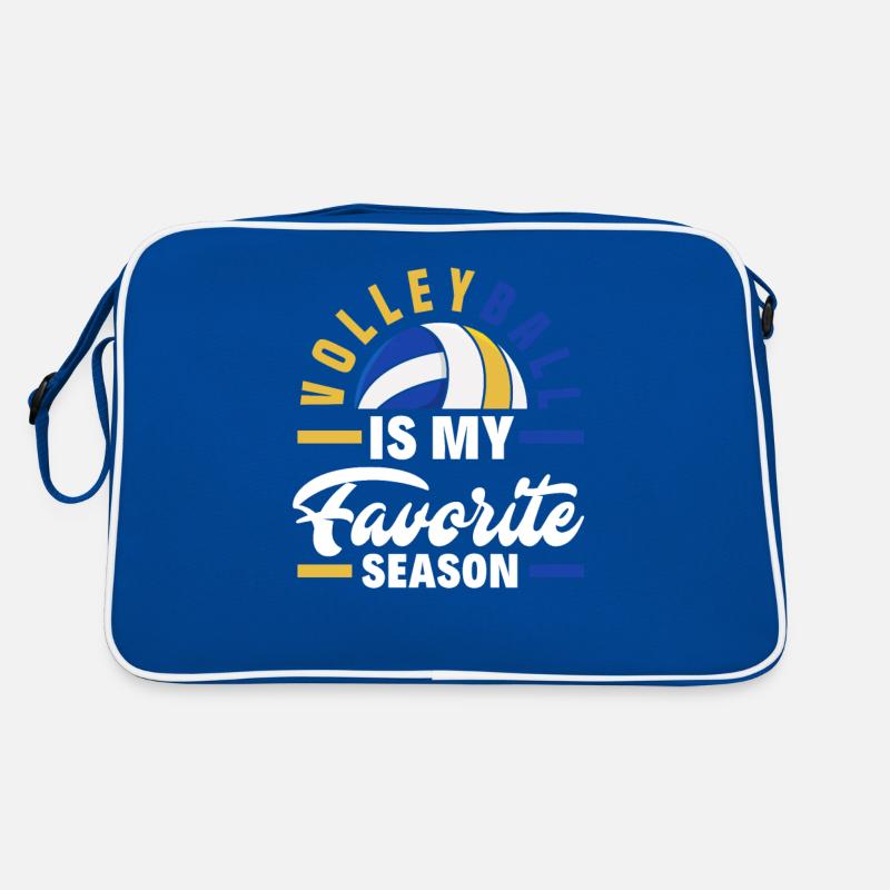 Lustiges Volleyball Geschenk Retro Tasche
