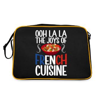 Cadeaux de cuisine française - Sac Retro - noir/or - Dos