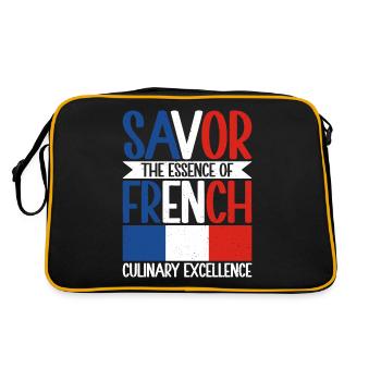Cadeaux de cuisine française - Sac Retro - noir/or - Dos