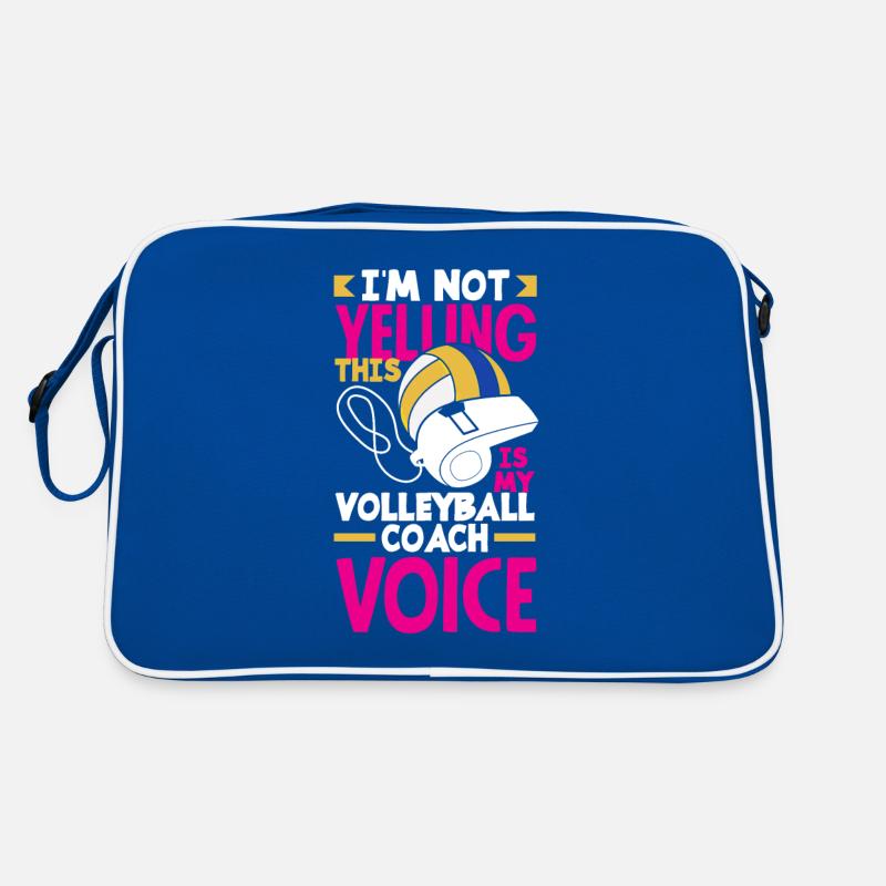 Lustiges Volleyball Geschenk Retro Tasche