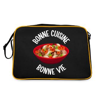 Cadeaux culinaires français - Sac Retro - noir/or - Dos
