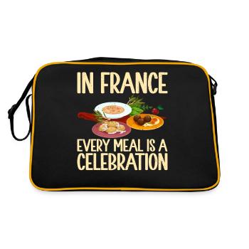 Cadeaux de cuisine française - Sac Retro - noir/or - Dos