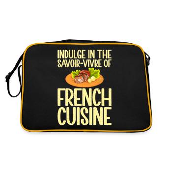 Cadeaux culinaires français - Sac Retro - noir/or - Dos
