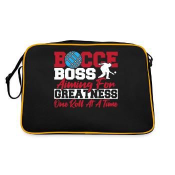 Boccia Bocce Champion Bowls Bocce Equipment - Retro Bag - black/gold - Back