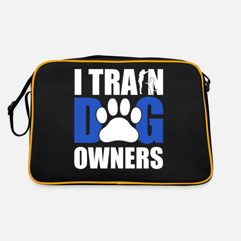 Menschen trainieren, mit Hunden zu sprechen Retro Tasche