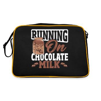 Double Choc Cocoa Drink Milchschokolade Milch - Retro Tasche - Schwarz/Gold - Hinten