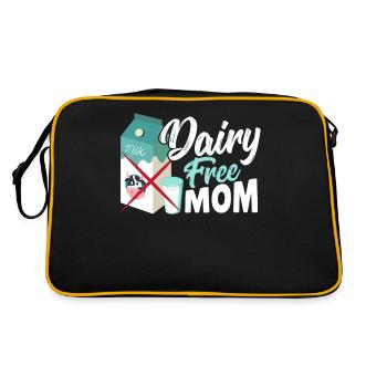 Nicht-milchhaltige Milch Molkereifreie Milch & - Retro Tasche - Schwarz/Gold - Hinten