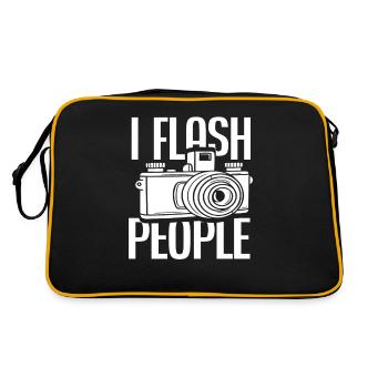 Flash photographique - Sac Retro - noir/or - Dos