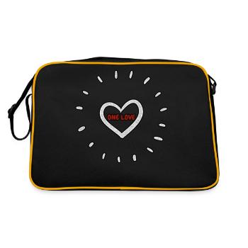 Un seul cœur d’amour - Sac Retro - noir/or - Dos