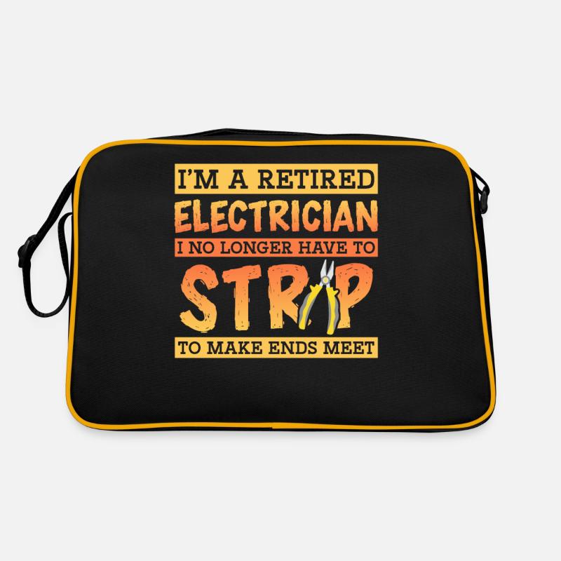 Ich bin ein pensionierter Elektriker, der nicht me Retro Tasche