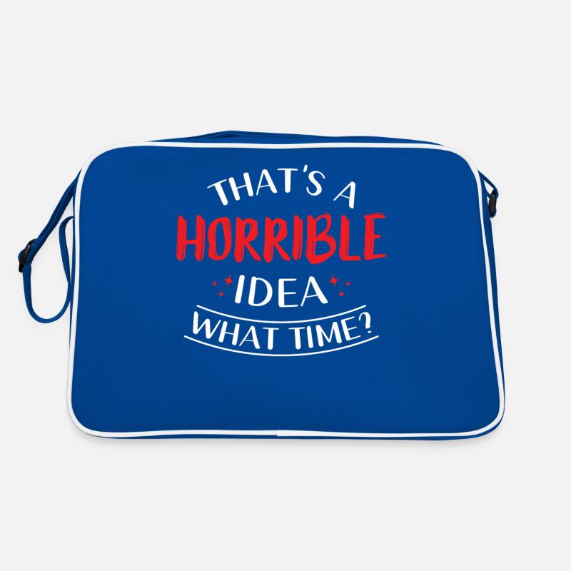 Das Ist Eine Schreckliche Idee Wann Retro Tasche