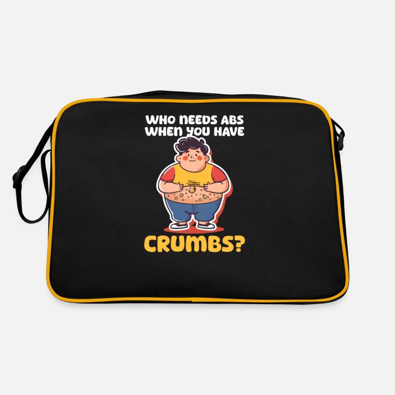 Cookie Lover Who Needs Abs When You Have Crumbs? Retro Bag