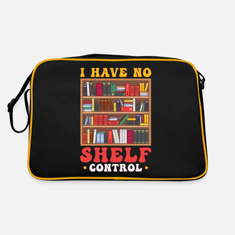I Have No Shelf Control Bücherfans Retro Tasche