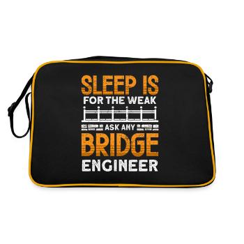 Bridge Construction and Bridge Engineer - Retro Bag - black/gold - Back