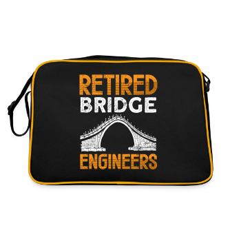 Bridge Construction and Bridge Engineer - Retro Bag - black/gold - Back