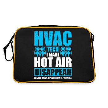 Technicien CVC je fais disparaître l’air chaud - Sac Retro - noir/or - Dos