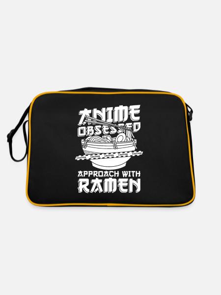 Anime Manga Ramen Bowl - Retro Bag - black/gold - Back