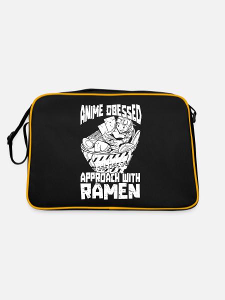 Anime Manga Ramen Bowl - Retro Bag - black/gold - Back