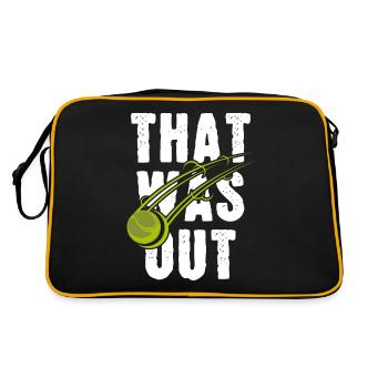 Das war out - Retro Tasche - Schwarz/Gold - Hinten