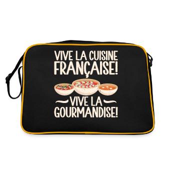 Cadeaux de cuisine française - Sac Retro - noir/or - Dos