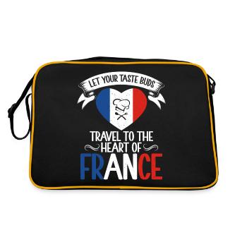 Cadeaux de cuisine française - Sac Retro - noir/or - Dos