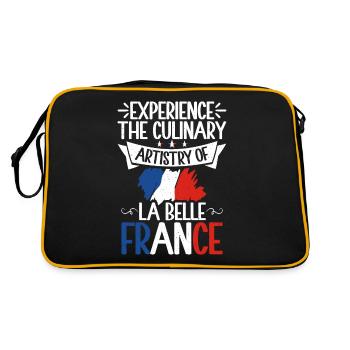 Cadeaux de cuisine française - Sac Retro - noir/or - Dos