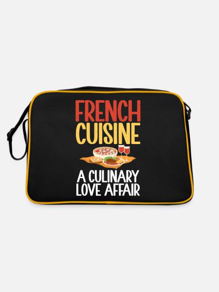 French Food Gifts - Retro Bag - black/gold - Back