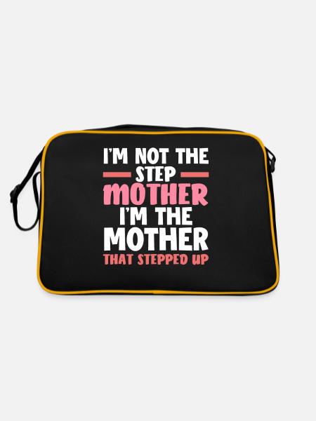 belle-mère passion amour enfants - Sac Retro - noir/or - Dos