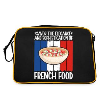 Cadeaux de cuisine française - Sac Retro - noir/or - Dos