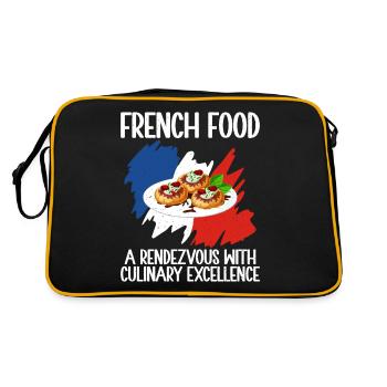 Cadeaux de cuisine française - Sac Retro - noir/or - Dos