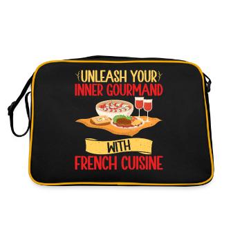 Cadeaux culinaires français - Sac Retro - noir/or - Dos
