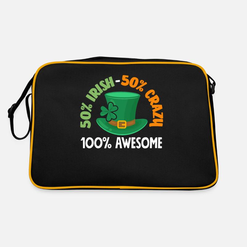 Lustiges Ire Irland Geschenk Retro Tasche