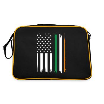 Drôle d’irlandais Irlande cadeau - Sac Retro - noir/or - Dos