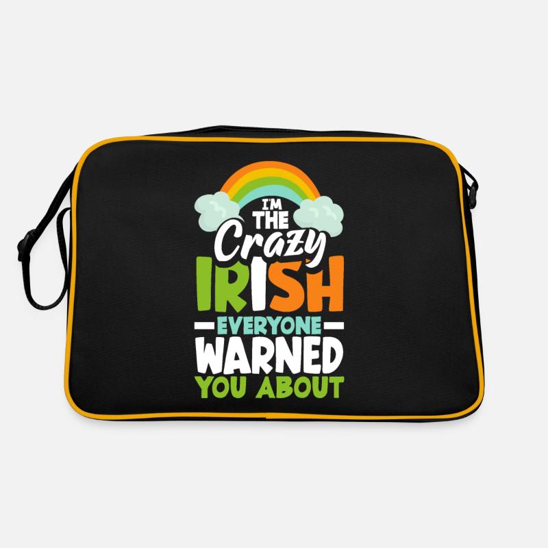 Lustiges Ire Irland Geschenk Retro Tasche