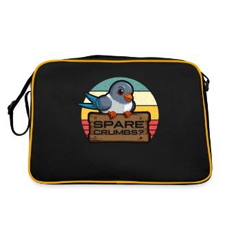 Pigeon voyageur Spare Crumbs Loves Pigeon Racing - Sac Retro - noir/or - Dos