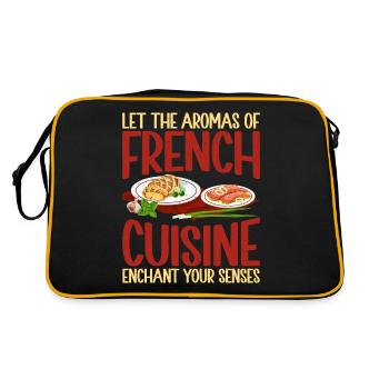 Cadeaux culinaires français - Sac Retro - noir/or - Dos