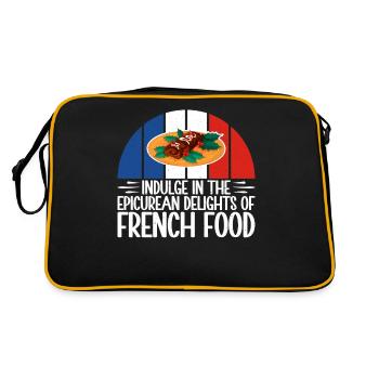 Cadeaux de cuisine française - Sac Retro - noir/or - Dos
