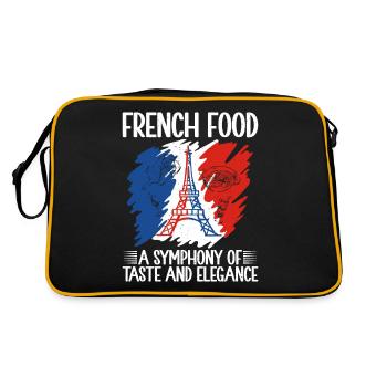 Cadeaux de cuisine française - Sac Retro - noir/or - Dos